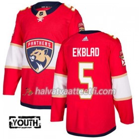 Lasten NHL Florida Panthers Pelipaita Aaron Ekblad 5 Adidas 2017-2018 Punainen Authentic